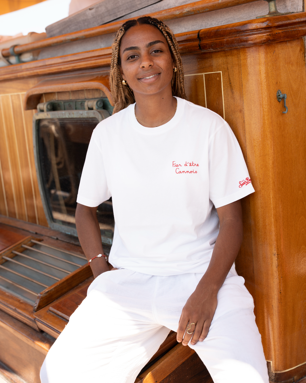 Tee-shirt AS Cannes X MC2 St Barth : Fier d'être Cannois